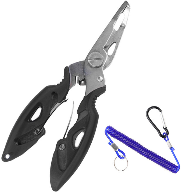 999피싱 미니 올인원 멀티 플라이어 스플릿링 절단기, 블랙