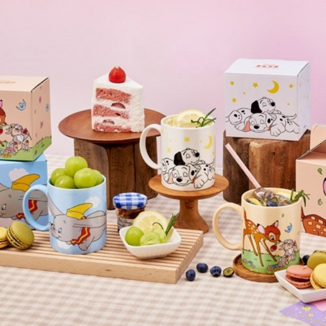 [텐바이텐] 디즈니 애니멀_머그컵 3종 세트, 1개