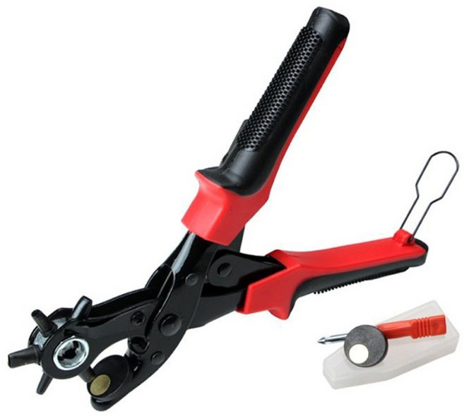 미니플 가죽펀칭기 가방끈 허리띠 벨트 구멍 뚫기 펀칭기 원펀치 펀치기계, A, 1개