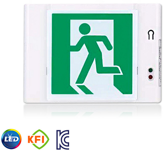 한국소방 LED 피난구 유도등 EXIT 비상구 국내산, 1개, 혼합색상