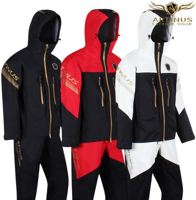 아티누스 사계절 기능성 생활 방수형 낚시복 상하의 세트 경랑 3레이어 [AR-946], 화이트