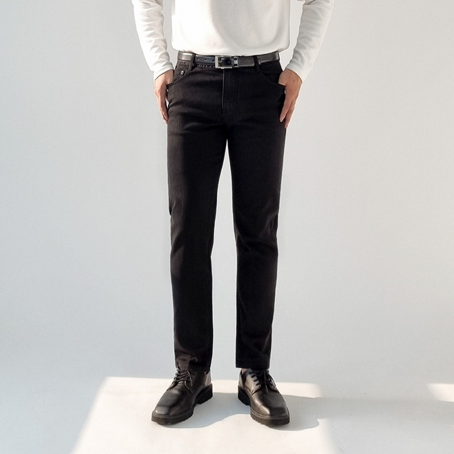 모노마인 남자 빅사이즈 스판 청바지 블랙진 흑청 S-5XL