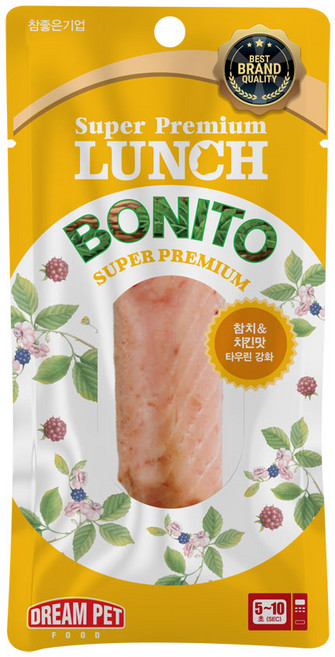 슈퍼 프리미엄 런치 보니또 고양이간식, 치킨, 20g, 30개