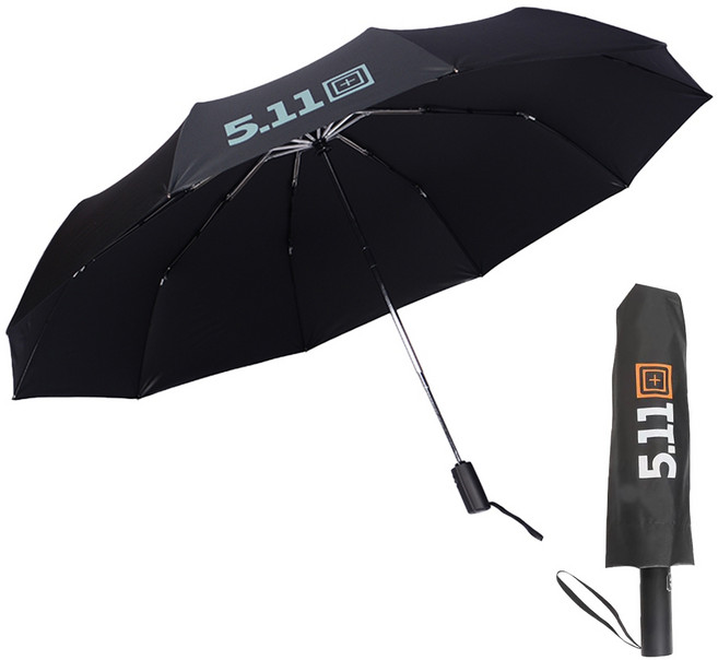 5.11 自動傘 UV50+ 防曬抗UV 10骨抗風 晴雨兩用 一鍵開收 謎樣黑