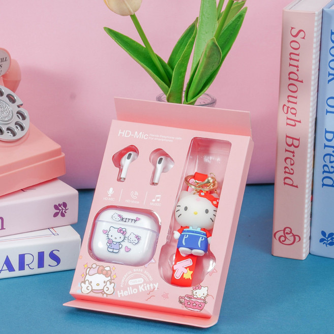 블루투스 이어폰 귀여운 캐릭터 휴대용 충전 케이스, Hello Kitty, A4