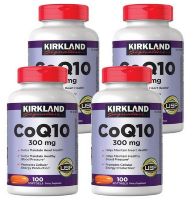 커클랜드 코큐텐 코엔자임Q10 300mg 100정, 4개