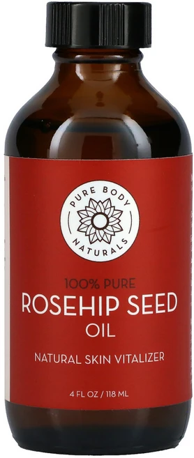 Pure Body Naturals 로즈힙 씨 오일 4 fl oz (120 ml) 1팩, 1개, 118ml - 쿠팡