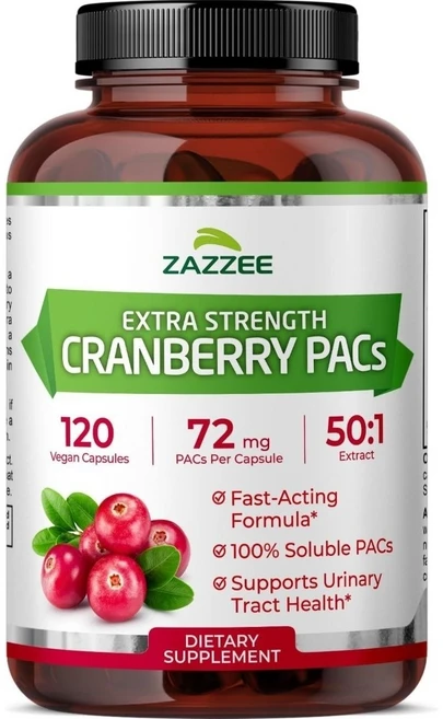 재지 엑스트라 스트렝스 크랜베리 팩스 PACs 비건캡슐, 1개, 120정 - 쿠팡