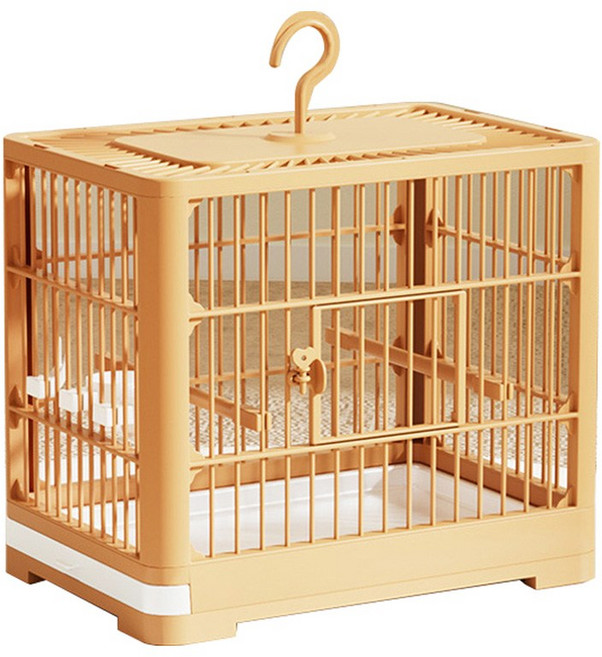 랜보어 컬러 스퀘어 베이직 새장, 오렌지, 1개