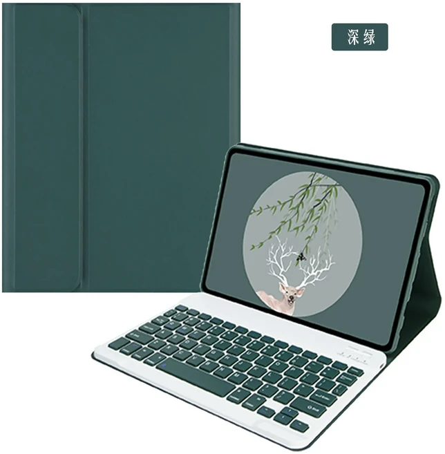 레노버 샤오신 패드 2024 11인치 스마트 키보드 케이스 탭 M11 TB-330FU 탈착식 커버, 05 Korean keyboard, 04 green