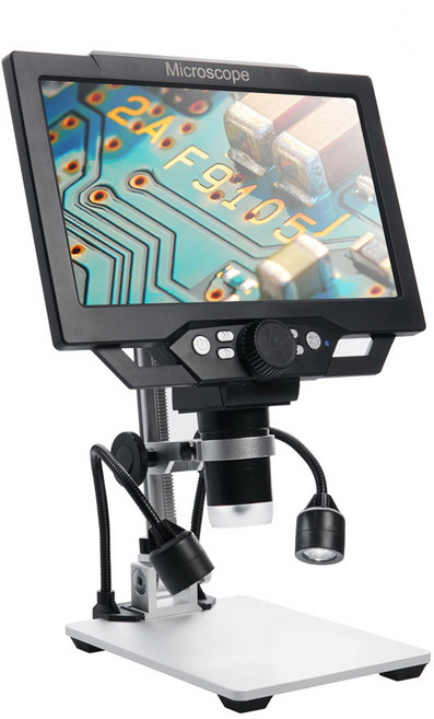 고배율 LCD모니터 디지털 전자현미경 1600배 녹화 영상촬영 학습 관찰 생물 실체 검사 측정 탁상용 확대경