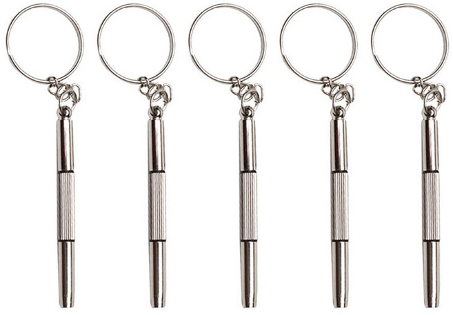 원폴뎀 3in1 안경 시계 수리 미니 드라이버, 5개입