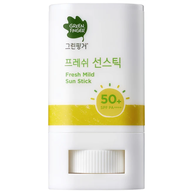 그린핑거 프레쉬 마일드 선스틱 SPF50+ PA++++, 15g, 1개 - 쿠팡