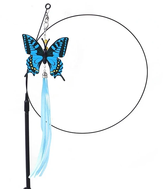 고양이장난감 캣휠 곤충 새끼 고양이 벨 고양이 스틱 장난감으로 대화 형 빨판 깃털 티저 완드 용품, 03 Flower