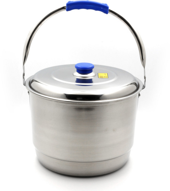 한양 스텐 들통 1호(소) 10L 280x215mm 육수통 곰솥 빨래솥, 1개