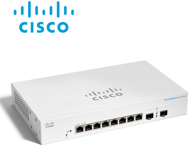 시스코 CBS220-8T-E-2G-KR [스마트스위치 1Gbps 8Port + 1G 2Port SFP Switch]