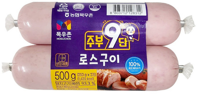 목우촌 로스구이, 500g, 12개