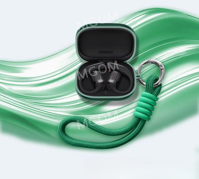 SHOKZ 오픈핏 프로 케이스 호환 샥즈 OpenFit Pro 보호 커버 블루투스 이어폰, OPENFIT PRO(2026), 그린+그린스트랩