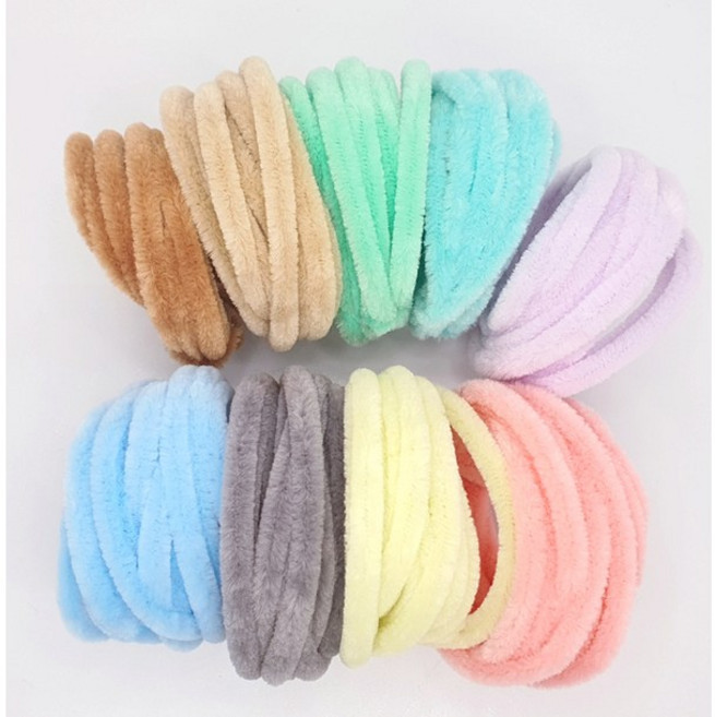 공장운영 국산 파스텔 공예용 모루 인형 만들기 재료, 파스텔 바이올렛