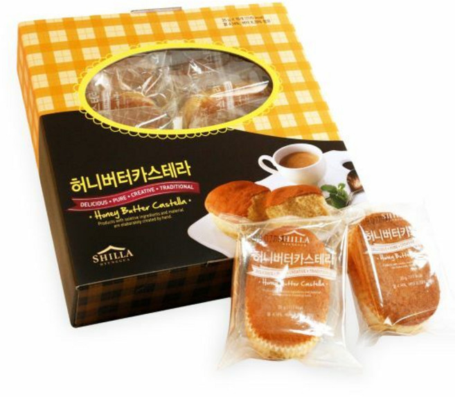 [신라명과] 허니버터카스테라 10개입 (쇼핑백 증정), 350g, 1개