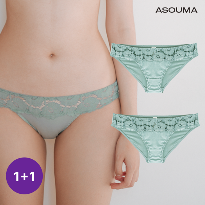 아소마 여성 빅사이즈 레이스팬티 105있음 2P