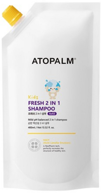 키즈 프레쉬 2in1 샴푸 리필 400ml, 1개