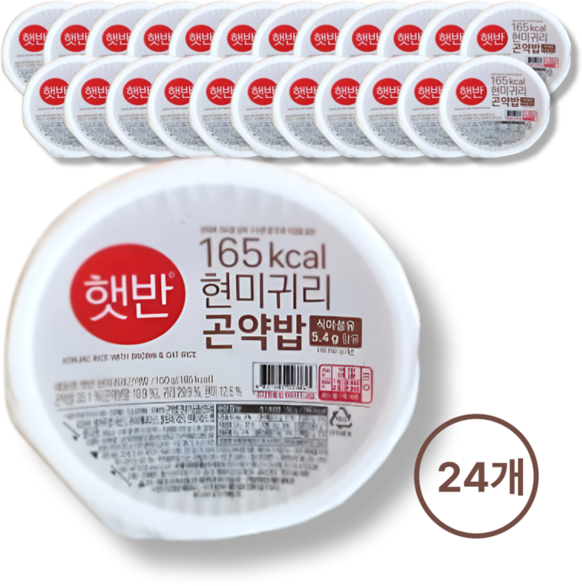 CJ제일제당 햇반 현미귀리곤약밥 150g 24개