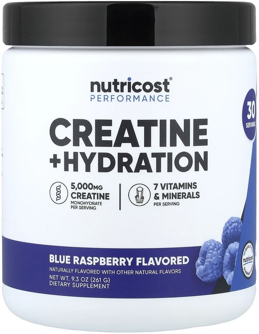 효과가 좋은 Nutricost 운동 능력 크레아틴 + 수분 보충 블루 라즈베리 261g(9.3oz) 최저가격, Nutricost운동능력크레아틴수분보충블루라즈베리261, 261g, 1개 - 쿠팡