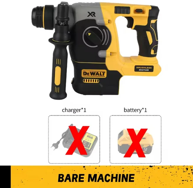 디월트 신형 18V/20V MAX SDS PLUS L 로터리 해머 드릴 브러시리스 무선 임팩트 해머 공구 (본체만), 01 273 No Battery