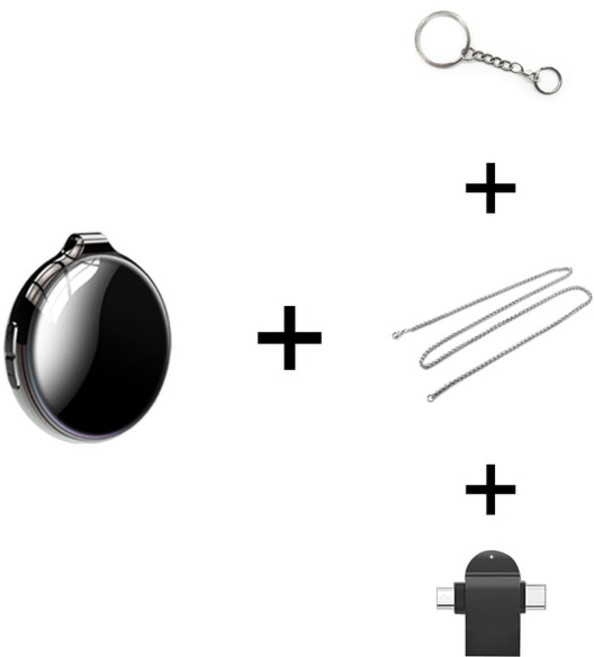 목걸이녹음기 유치원녹음기 휴대용 장시간 음성 레코더, 24.02 4pcs set+32GB