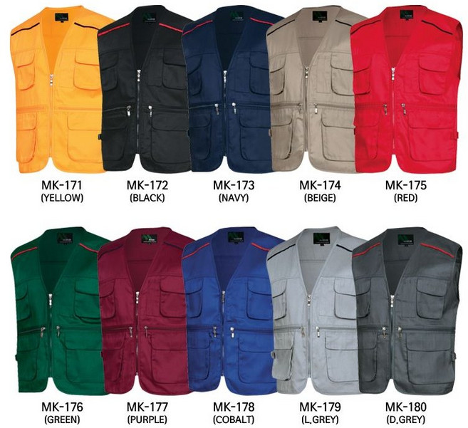(티뷰크) MK-171~MK-180 안전조끼 천조끼 작업복 현장복 근무복 단체복