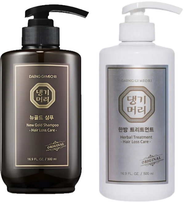 [댕기머리]뉴골드 샴푸 + 한방 트리트먼트, 1개, 500ml - 쿠팡