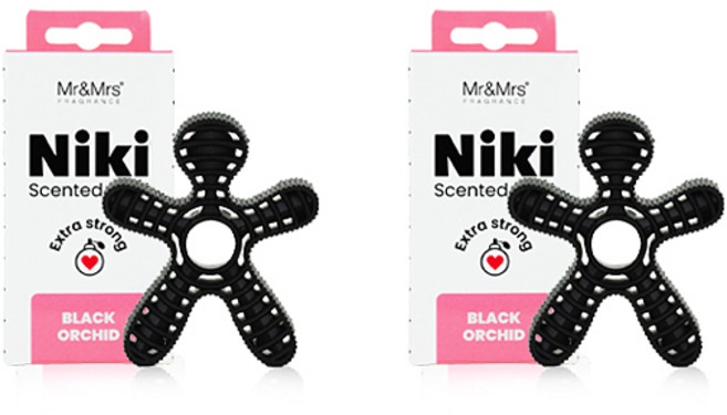 [1+1] 공식수입정품 미스터앤미세스 차량용 방향제 니키 리필 NEW, 2개, 니키리필 블랙오키드