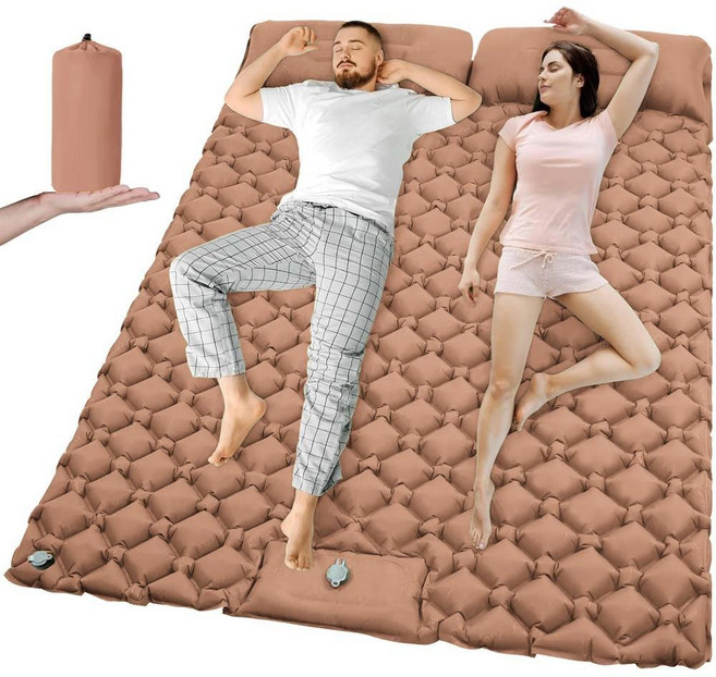 Naturehike 공식 고R값 에어 매트 R5. 8 3.5 아웃도어 -20°C 사용 가능, 09 T2312Desert yellow