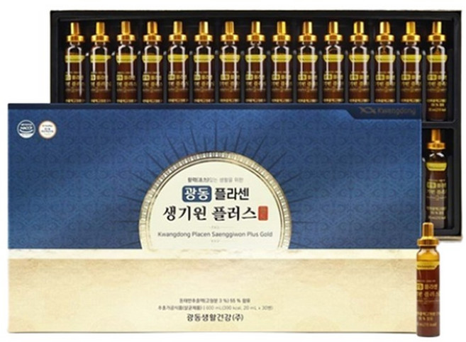 광동 플라센 생기원플러스 골드 30병 2박스 돈태반추출액 함유 제품, 600ml, 2개