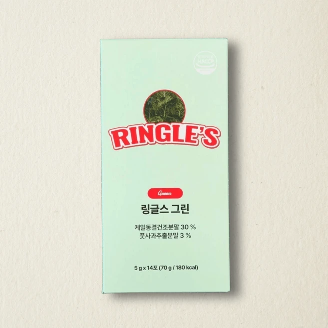 링글스 그린 클렌즈 케일 동결 건조분말, 1개, 5g - 쿠팡