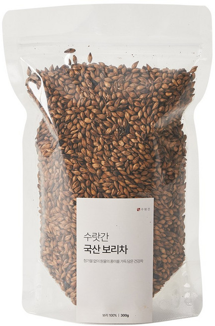 수랏간 태우지 않고 볶은 국산 보리차, 2개, 1개입, 300g
