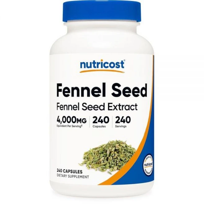 Nutricost 회향 씨앗 추출물 240 캡슐 병당 240회 분량 - 비건 회향 씨앗 보충제 - 쿠팡