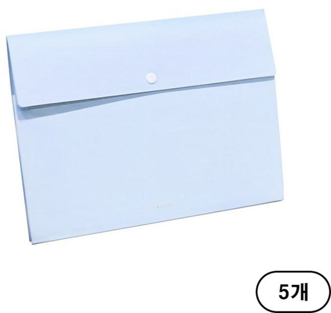 심플 도큐먼트 파일백 8분류 72456, 파스텔블루 (Blue), 5개