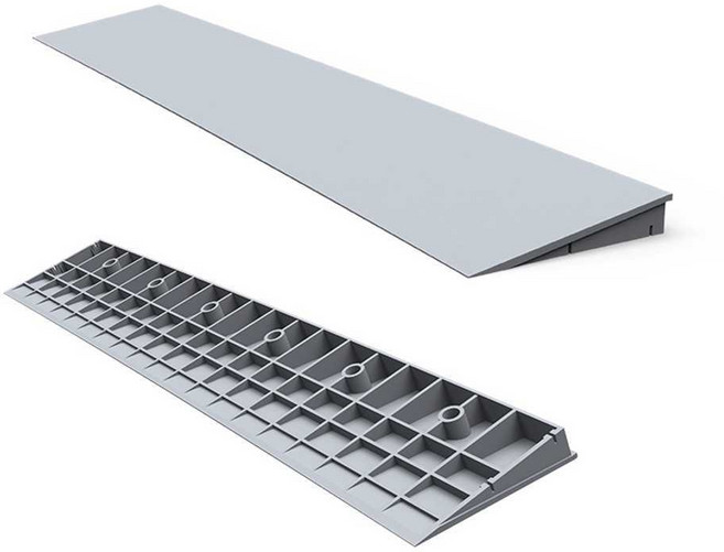 경사로 문턱 실내 로봇청소기 진입판 슬로프 문틈 10도 회색 2.5cm 높이, 10도 브라운 색상 높이 2.5cm