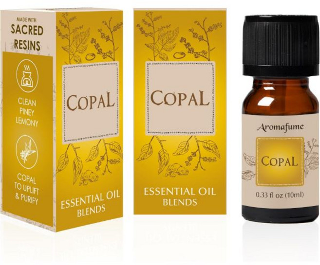 에센셜 오일 아로마테라피 코팔 레진 디퓨저 블렌드 30ml by Aromafume | 프로티움 코팔(버세라시과) 추출물 멕시코 원산 깊은 과 의식 분위기 조성 수지로 충전됨, Copal 3 x 10ml