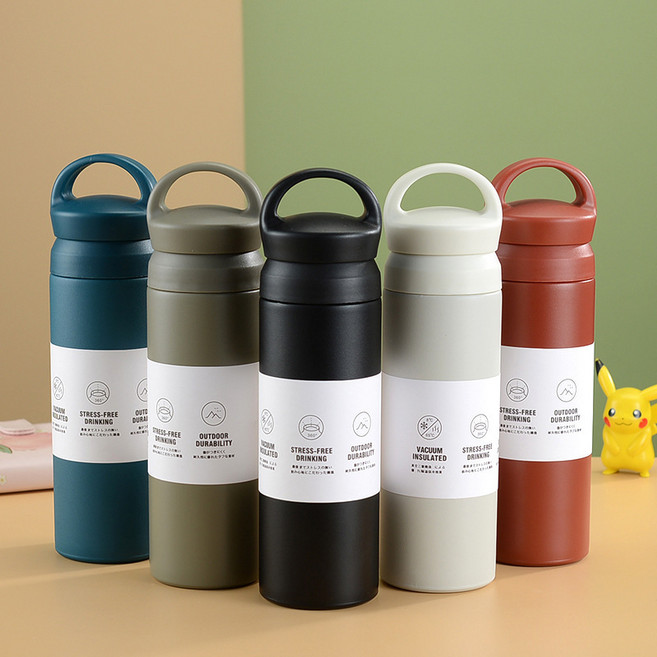 오엠티 트레블러 텀블러 보냉 보온 304 스텐 이중 실리콘 패킹 물샘 방지, DMTBL2_아이보리, 1개