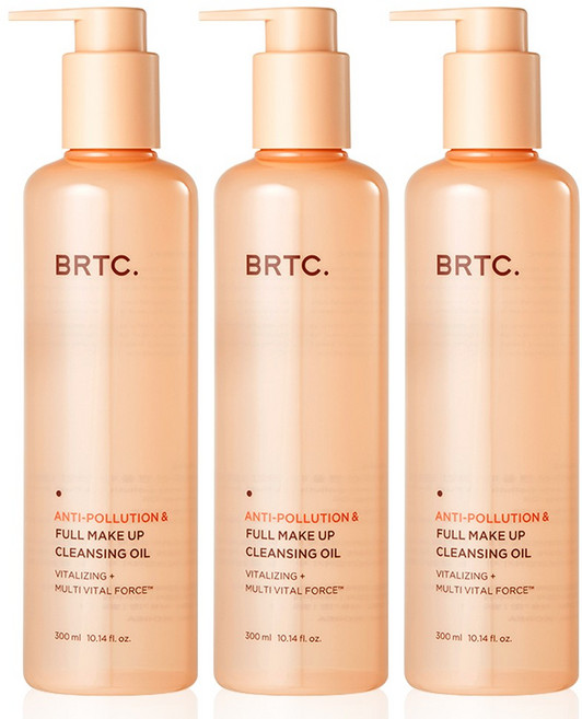 비알티씨 안티폴루션 앤 풀메이크업 클렌징 오일, 3개, 300ml
