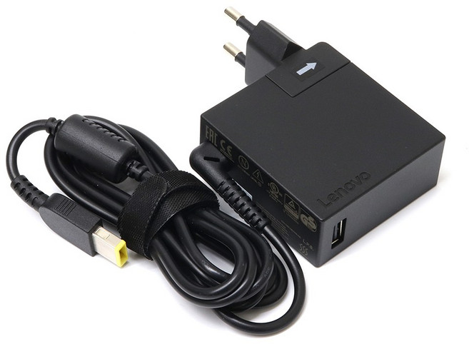 레노버 노트북 20V 3.25A 65W 슬림팁 ADLX65NLC3A 일체형 어댑터 ThinkBook 15 IIL Ideapad S500, 1개