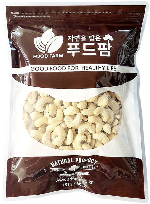 푸드팜 생 캐슈넛, 500g, 1개