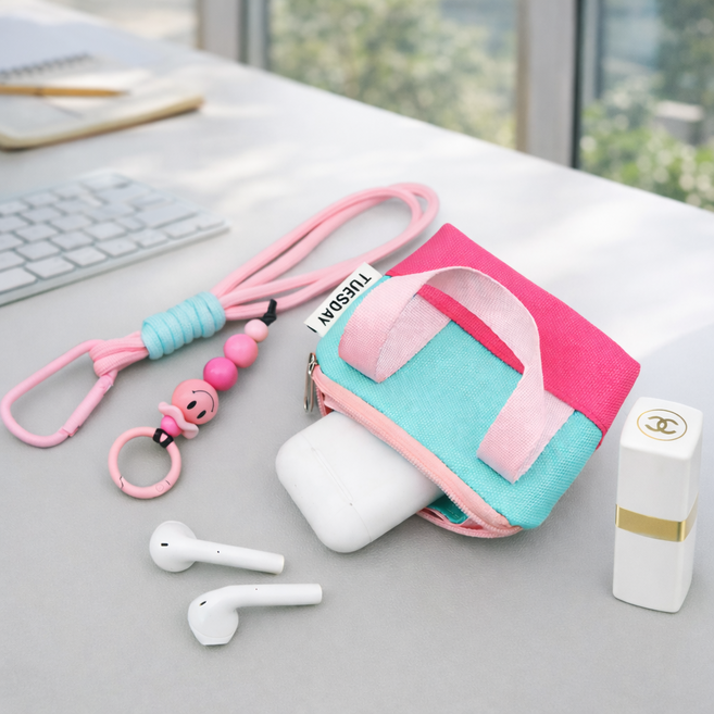 이지몰 귀여운 가방 키링 에어팟 동전 파우치 스트랩 미니백