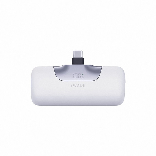 iWALK 口袋行動電源 5500mAh PD20W Type-C 直插式 隨身快充, 羽白, iWALK 行動電源 六代