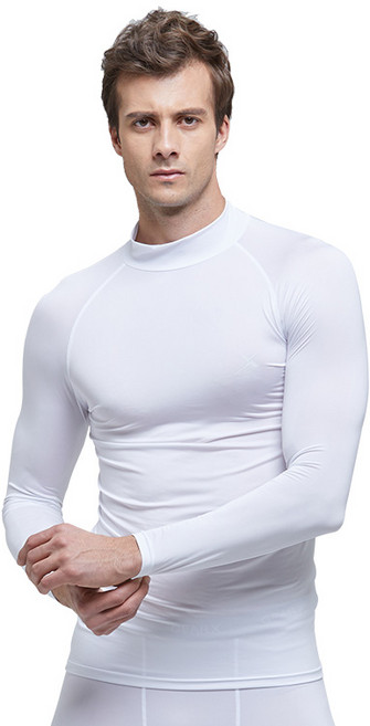 기어엑스 남성용 일반 여름 긴팔목넥 냉감 언더레이어 상의