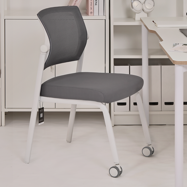 디파인 IV30 연세대 서울대의자 집중력 공부 팔걸이 바퀴 없는 책상의자, BAL-45(표준형)+다크그레이