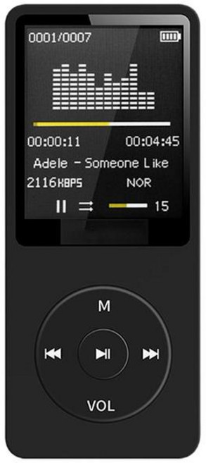 블루투스 호환 음악 플레이어 무손실 휴대용 FM 라디오 외장 초박형 학생 스포츠 워크맨 Mp3 플레이어 녹음기 없음 2) Black, [02] 블랙, 01 Black